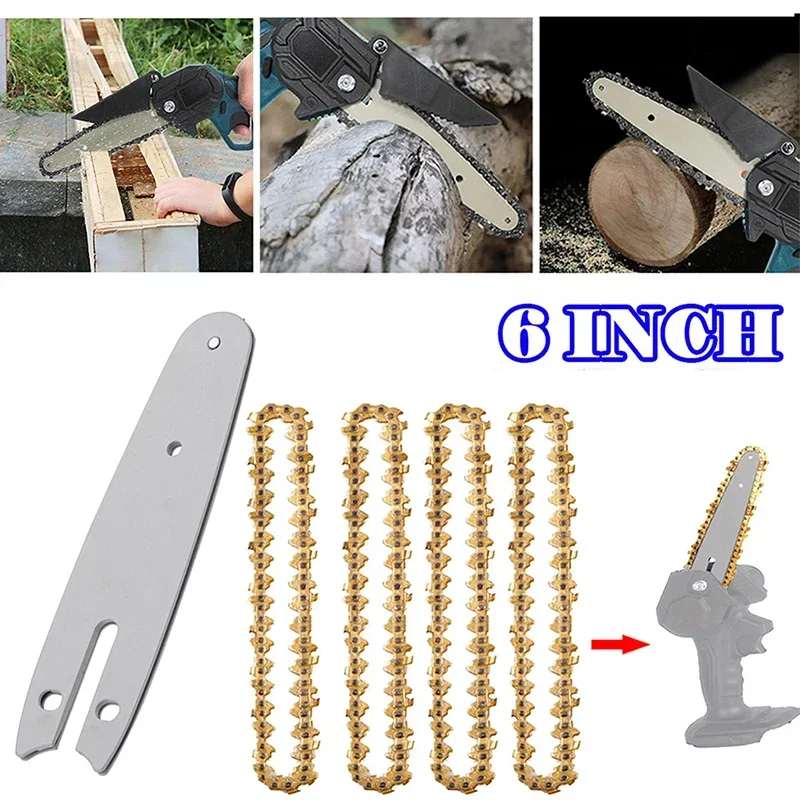 Mini 6 -palcová oceľová reťaz s oceľovým reťazcom s vodiacou tyčou 1/4 