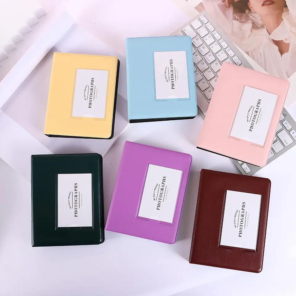 Mini 64 vrecká pre Polaroid môže nahradiť vnútorný obrazový puzdro 3 palcové album Picture Storage Phocard Držiteľ