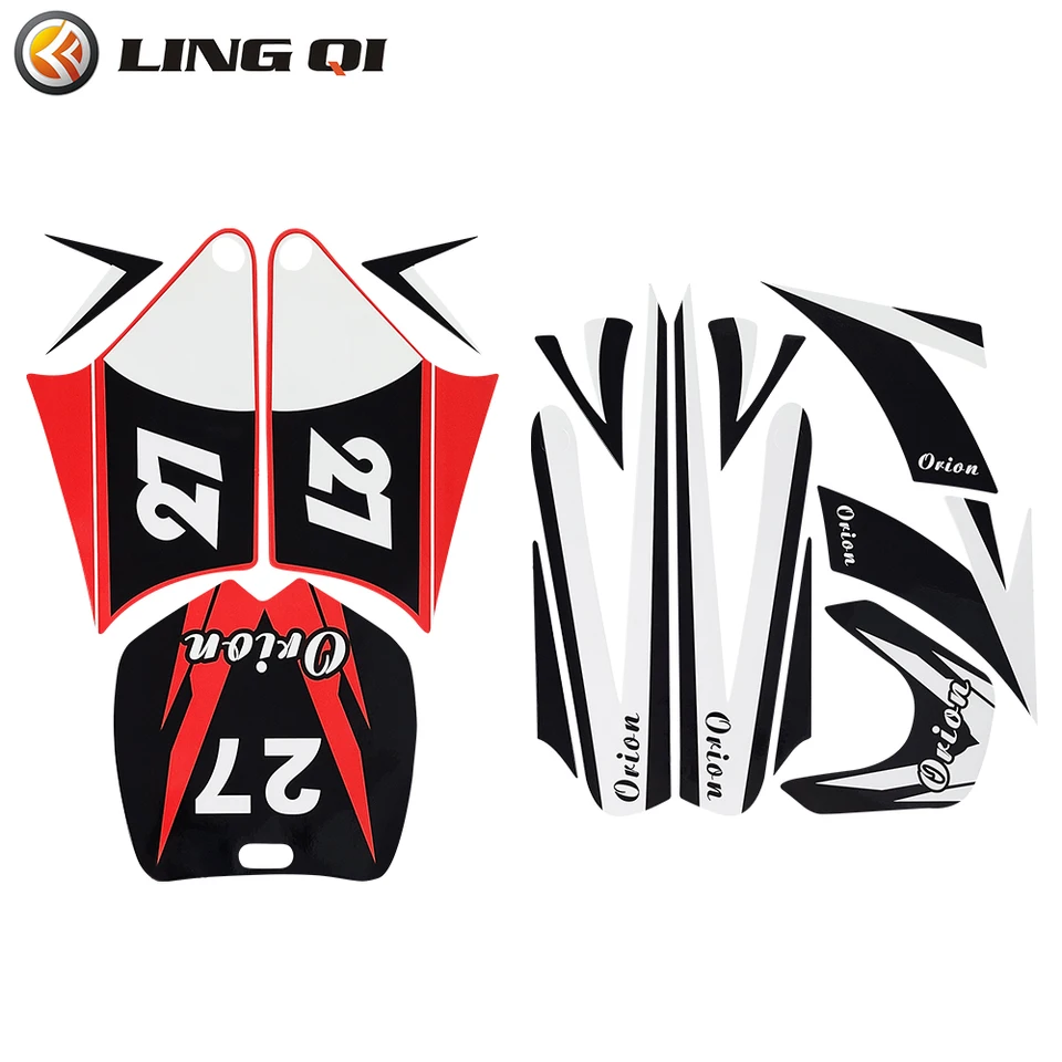Mini Apollo Sticker Grafika pre detský motocykel Apollo.Dekálne súprava plastových detských častí motocyklov v 5 farbách