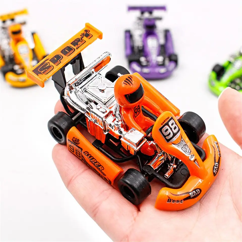 Mini auto 1/2ks 4 kolesá vozidla sada hračiek vozidlá vozidla vzorec automobil pretekársky automobil hračky sťahovanie hračiek Kart Hračky zotrvačnosť hračky