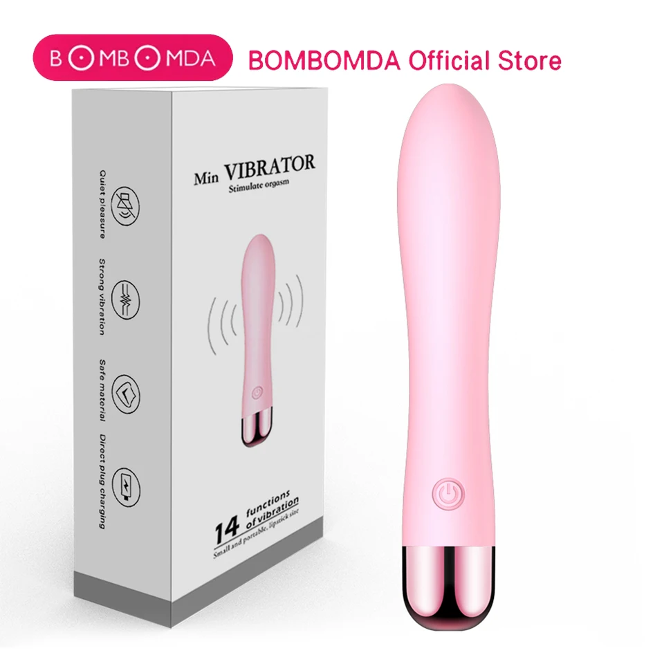 MINI AV Vibrator Magic Wand for Women Stimulátor klitoris stimulátor USB Nabíjateľný prenosný silikónový masážny ženské dospelé sexuálne hračky