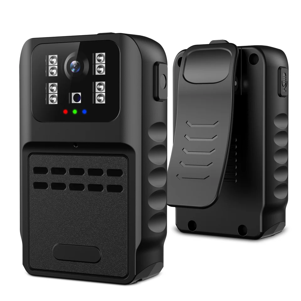 MINI Body Camera 1080p Nositeľné vrecko Malé kamkordér s klipovými zvukovými videorekordérmi, malá bezpečnostná policajná kamera