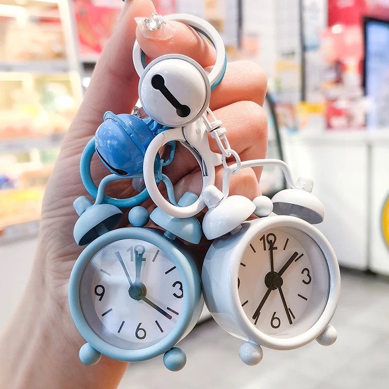 Mini budík Keychain Kreatívne autá ozdobné taška prívesok Key retiazka malých darčekových kúziel dekora