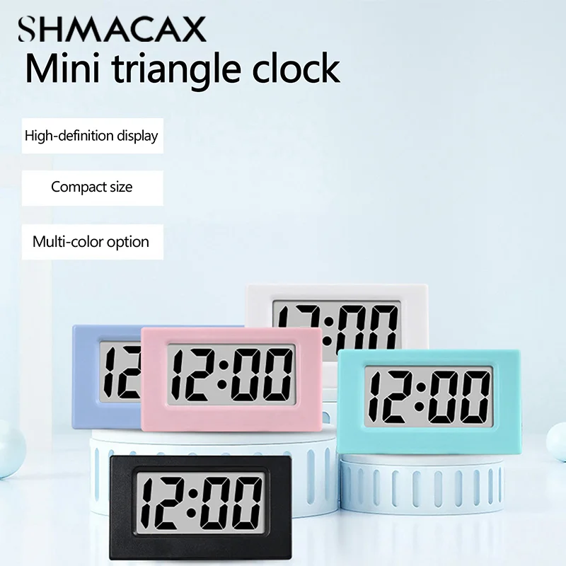 Mini Car Dashboard Digital Clock Prenosné roztomilé elektronické digitálne hodiny Študentské stolné hodiny Domáca spálňa Decor