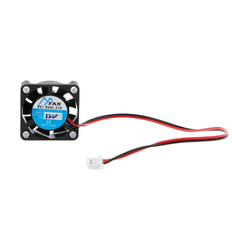 Mini chladiaci ventilátor pre počítač, 25 × 25 × 7 mm 5V 12 V 2-kolíkový chladič bez kefy bez chladiaceho chladiaceho ventilátora 2507