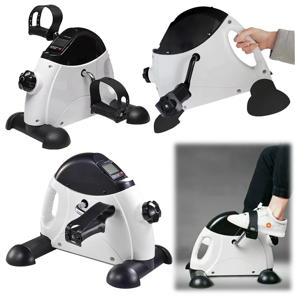Mini cvičenie na bicykli a nôh Tréner prenosný tréner pedálov anti sklz pedál Pedál LED DID DID DID pre domácu kanceláriu