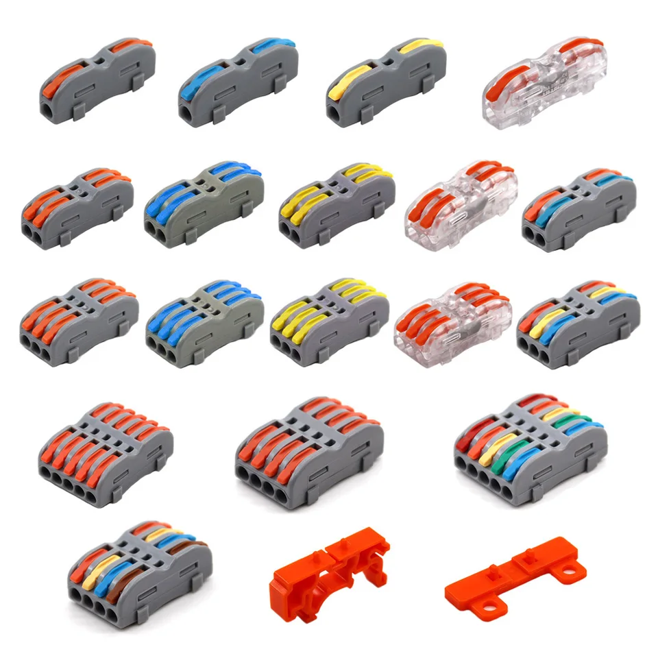 Mini drôtový konektor 2 3 4 5 PIN KONPLICKÝ KOMPLATNÝ BLOKY LED pásma LED pásma Elektrické rýchle konektory Vodiči Rail Konektor