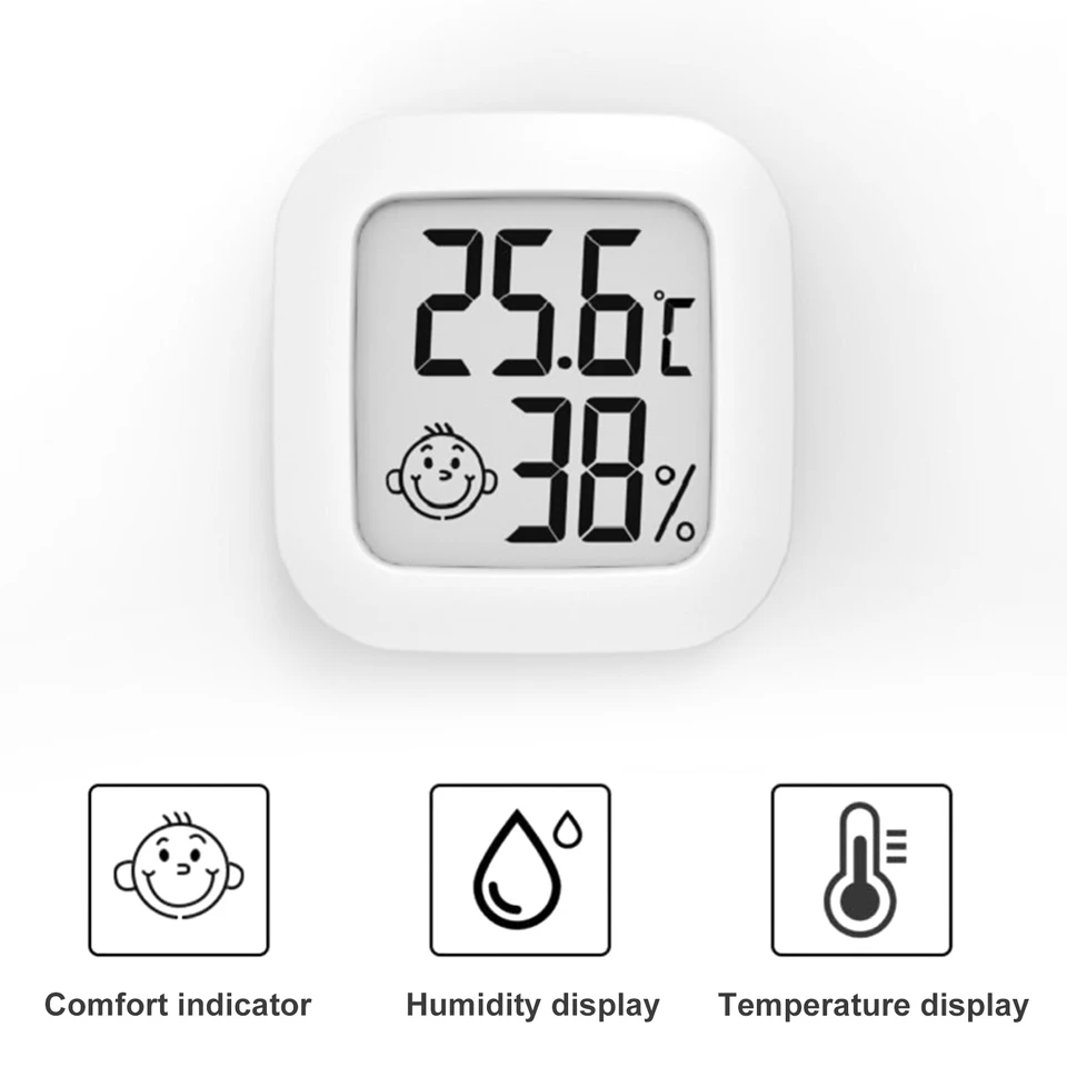 Mini elektronický termohygrometer teplota Vlhkosť Monitor Monitorovanie Teplota Nástroje meteorologickej stanice pre domov