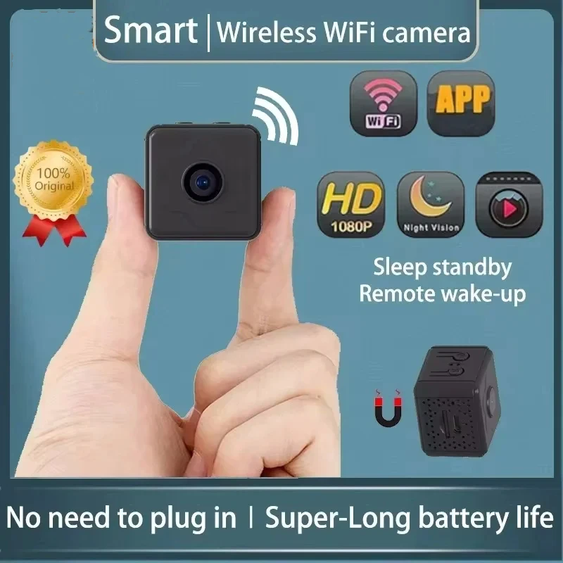 Mini fotoaparát 1080p Wireless WiFi Diaľkový monitor fotoaparát Home IP Camera Detect Detecting Recorder Super dlhá výdrž batérie