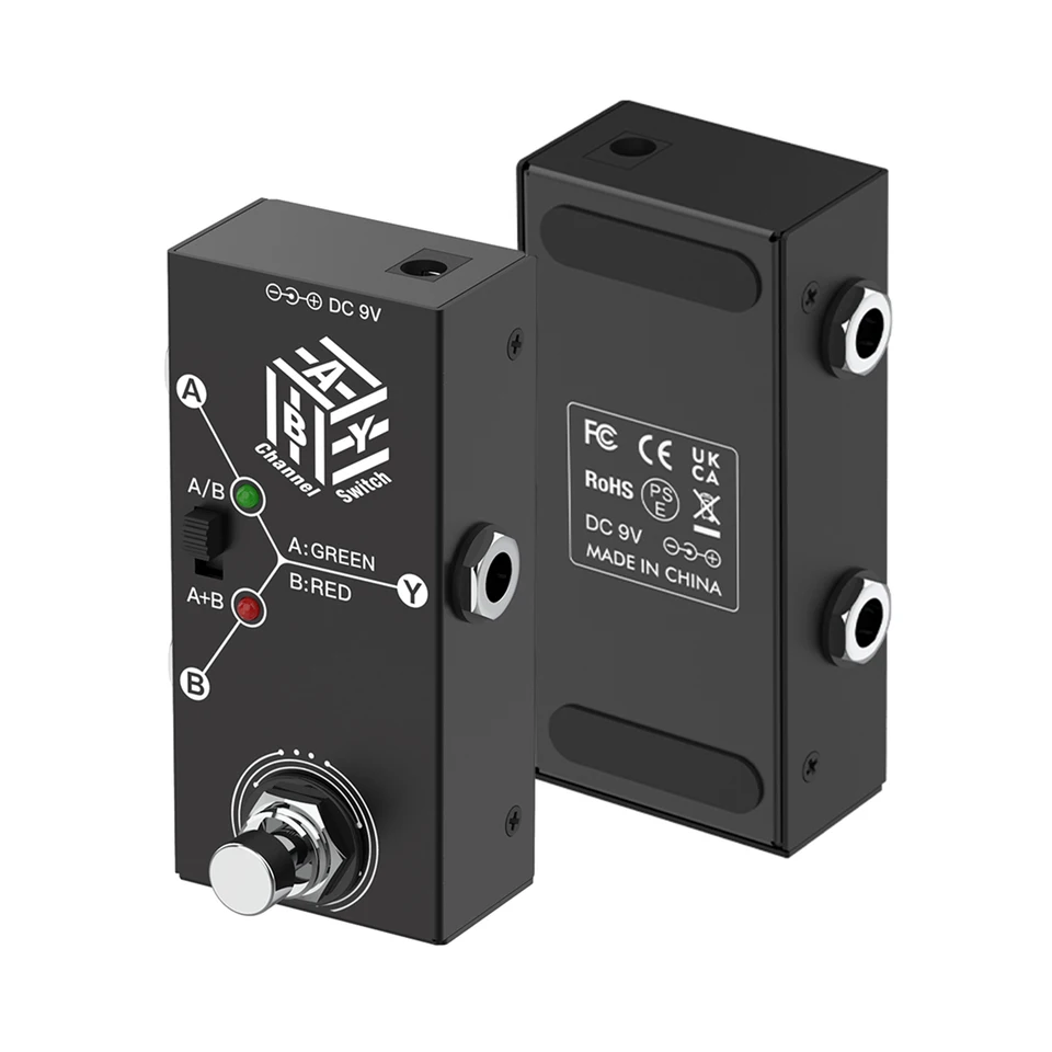 Mini gitarový efekt pedály Aby Box Line Selector AB prepínač obojsmerné prenosy proti sklzu podporujú režimy A/B alebo A a B