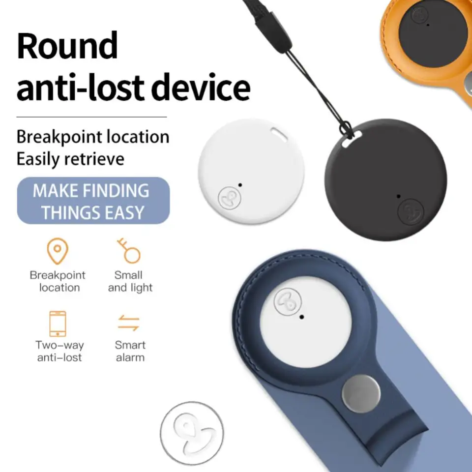 Mini GPS Mobile Bluetooth 5.0 Tracker Anti-Lost Zariadenie Round Anti-Lost Device Pet Kids Bag Tracking Tracking Smart Finder Locator