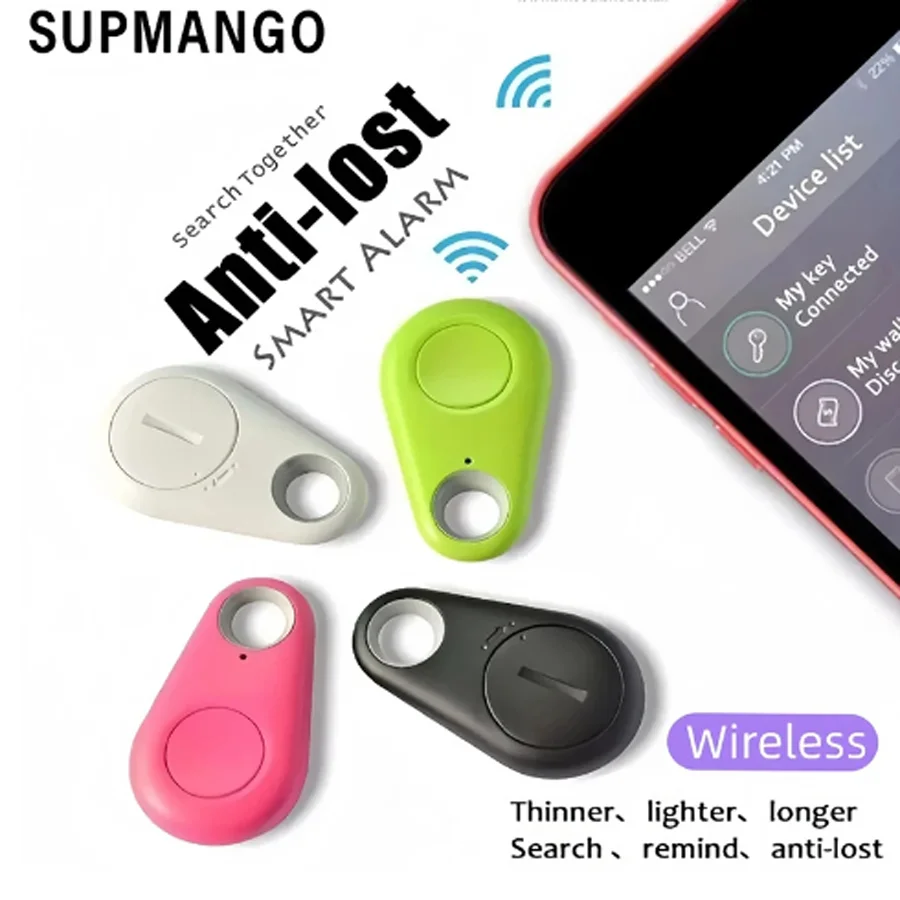 MINI GPS Tracker Bluetooth Outdoor Anti-Lost Zariadenie Pet Tracking Tracking Obojsmerné polohovanie LOS/Android Smart Locator Accessorie