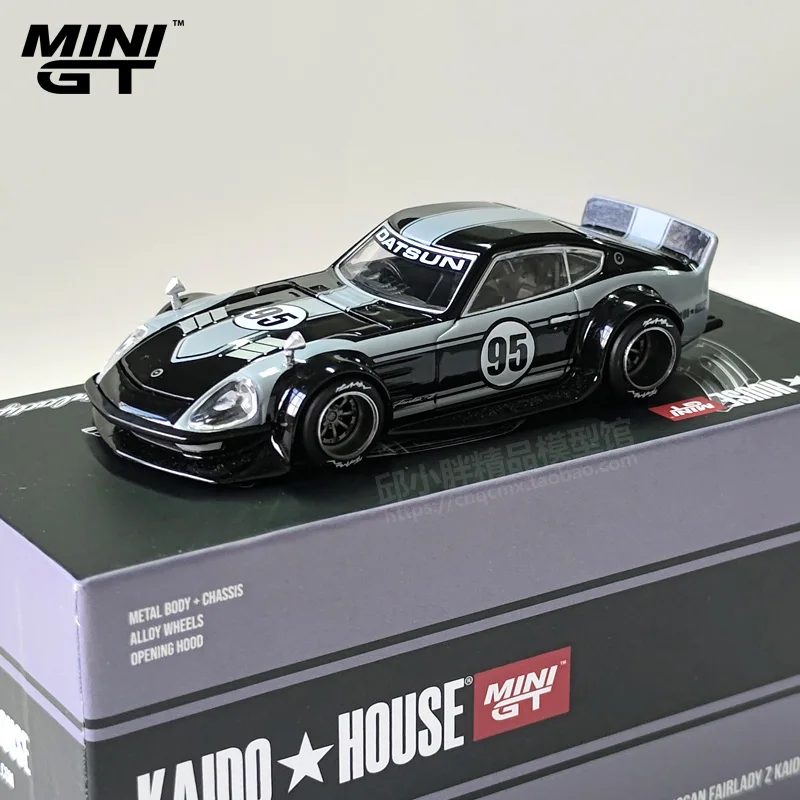 Mini GT Kaido House 1:64 Otvorený predný obal Nissan Fairlady Z 95 Model automobilu