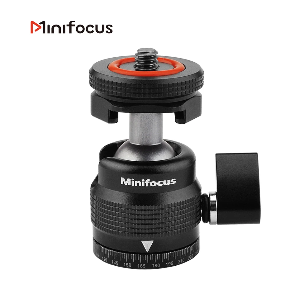 Mini guľová hlava s 1/4 horúcej obuvi adaptéra Camera Cool Shop Out Mount pre fotoaparáty kamery LED svetlo mikrofónový monitor statív