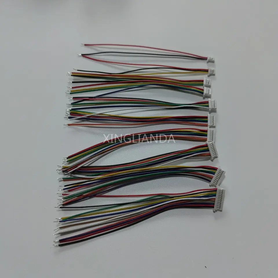 MINI JST SH 1,0 mm tón s jednostupnou hlavnou zásuvkou konektor konektora 2/3/4/6/7/8/19/10/12p 10 cm 30awg elektronický kábel kábla