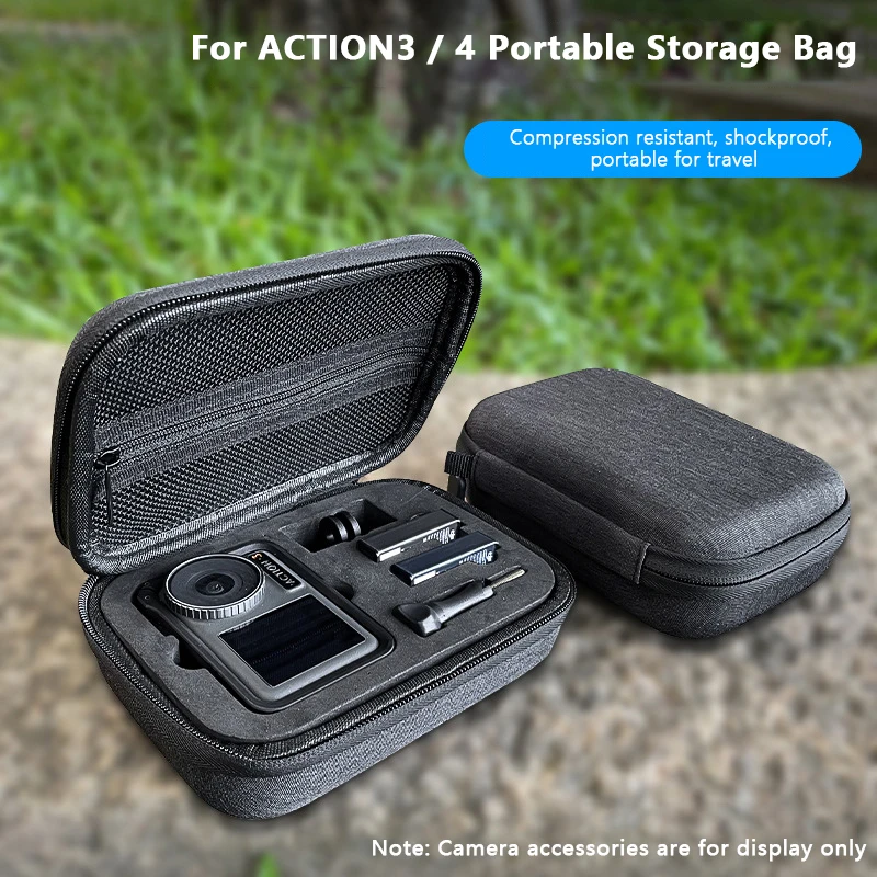 Mini kabelka pre DJI Action 3 4 Prepravovanie puzdrových tašiek Coer Camera Fotoaparát Actions pre DJI Osmo Action 4 3 Storage Bag Ochranca Box