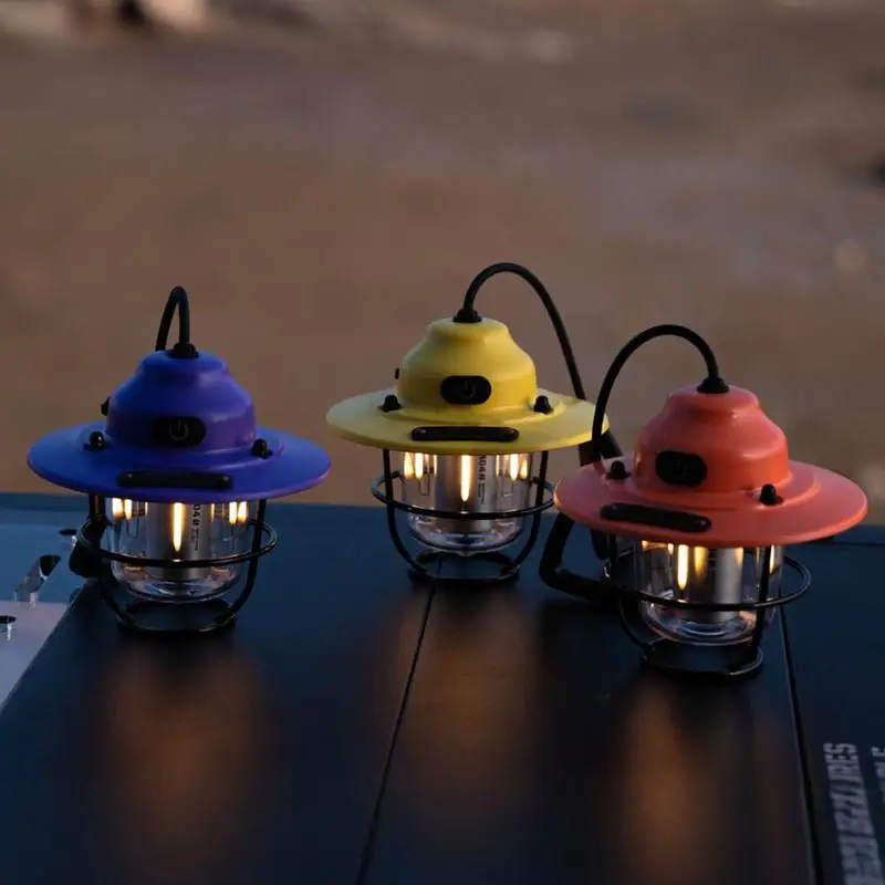 Mini Lanterns batéria napájaná LED prenosná kempingová lampa LED CAMP LED LED LED osvetlenie stanu retro vonkajšia táborová lampa na kemping