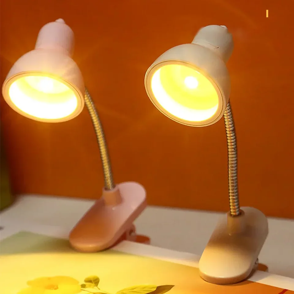 MINI LED svorková lampa na batériu napájaná záložkami prenosné prenosné svetlo Čítanie nočné stolík Nočná stolík dekoratívne knihy Deti na noc