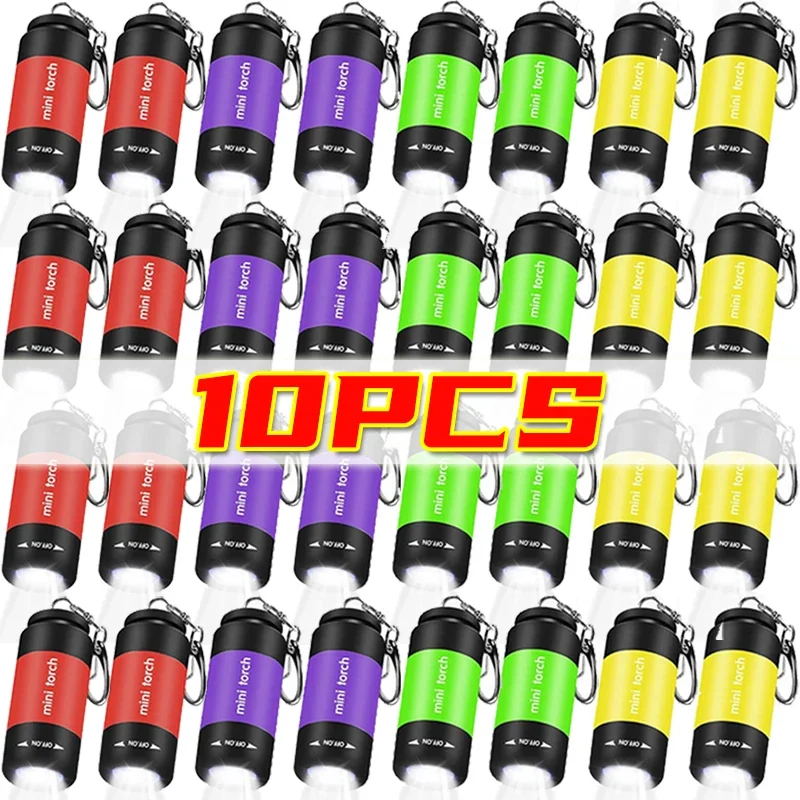 Mini LED Torch Light USB nabíjanie portabl kľúča baterka otočná spínač vodotesná vonkajšia kempingová baterka