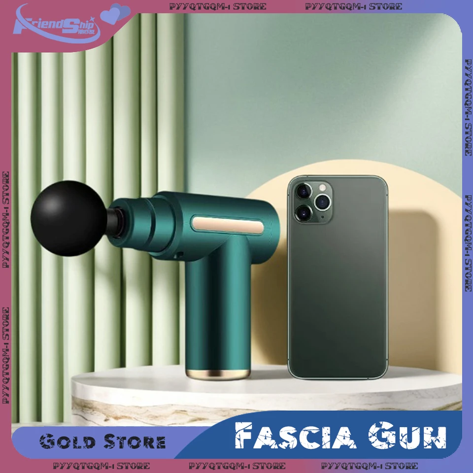 Mini masážna pištoľ fascia svalová relaxácia Elektrické vibrácie masáž Massager Profesionálne membránové zbrane krku membrány