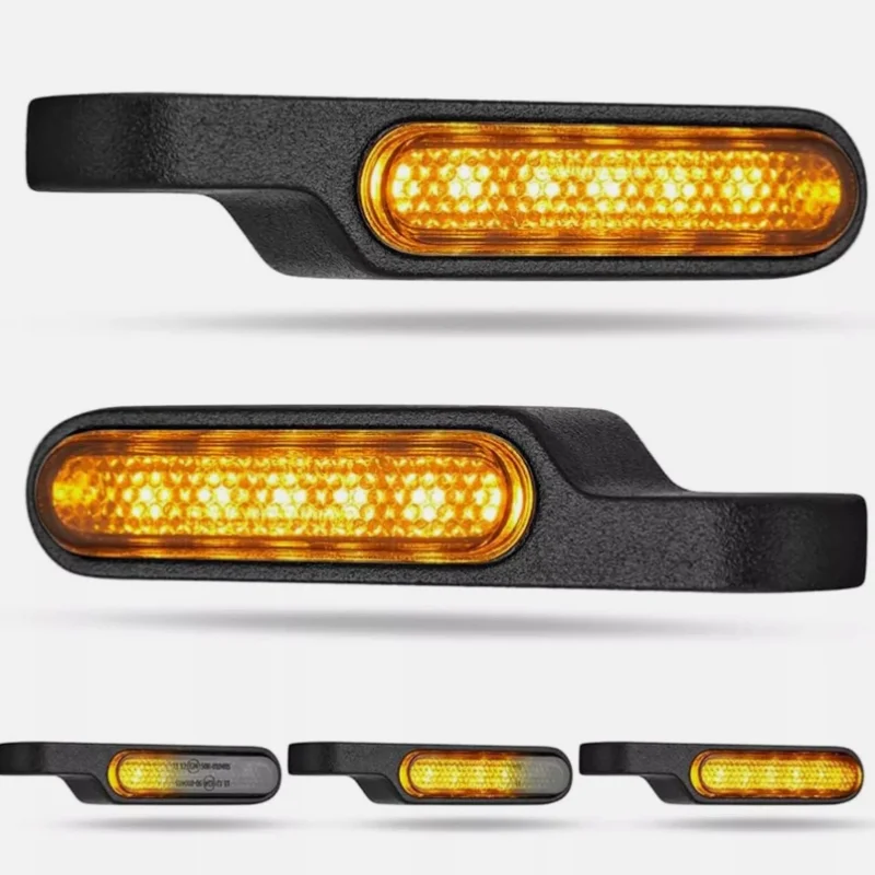 Mini motocykel čierny LED Turn Signály Blinker Light Sekvenciálne signály Svetlo pre Harley Harley Touring Street Bike Cruiser