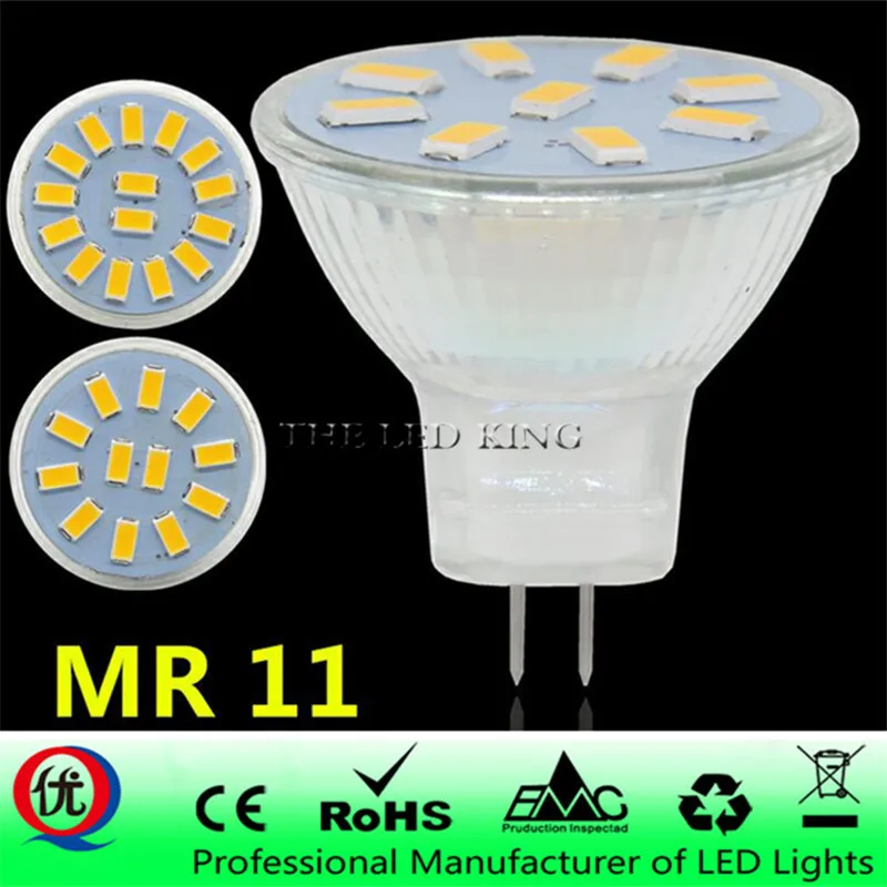 Mini MR11 LED žiarovka 5730 LED žiarovka 5W 7W DC AC 12V LED LED GU4 Svetlo Svetlo 120 Lestrové svetlo lúča Nahrádza halogénové žiarovky G4