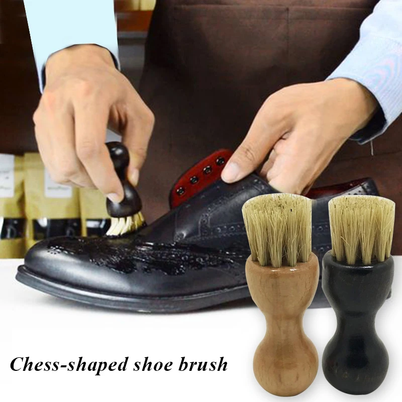 Mini ošípané štetiny kefy domáce čistenie náradie topánky topánky kefou praktické kožené topánky Dodávky Multifunkčné tekvica Brushing Brush