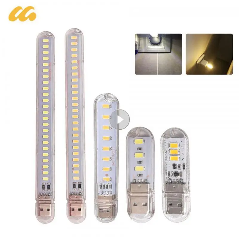 Mini prenosné LED USB LIGHT 24LEDS Kniha Light Reading Night Light Warm White 5V Power 3000k-7000K pre počítač mobilný Powerbank