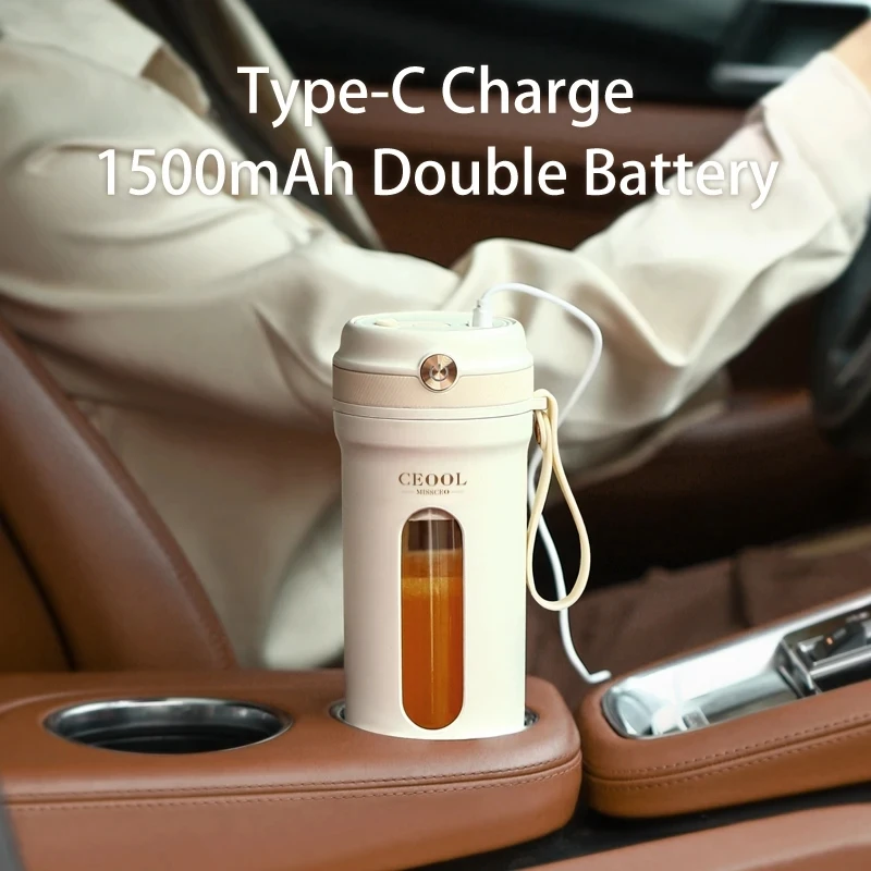 Mini prenosný elektrický odšťavovač mixéra 350 ml ovocné mixéry USB Nabíjateľný smoothie odšťavovač pohár 10 čepeľov stláčková šťavy výrobcu šťavy