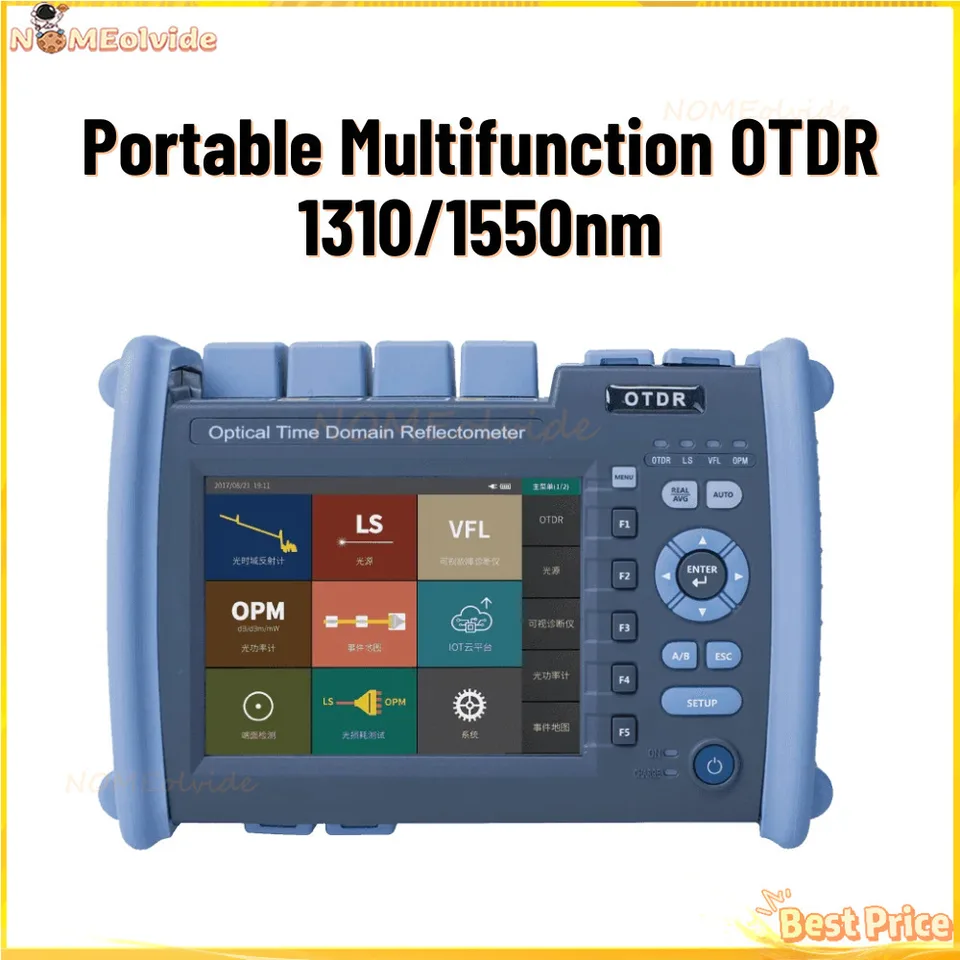 Mini prenosný multifunkčný OTDR 1310/1550nm 32/30db Optický reflektor Optický reflektor Optický reflektomet Opm VFL OPM VFL