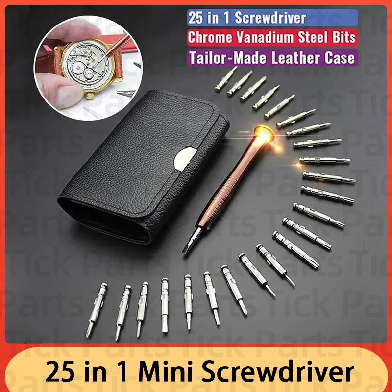 Mini presný skrutkovač set 25 v 1 elektronický Torx Screwdriver Otváracie opravné náradie pre iPhone Camera Watch Tablet PC