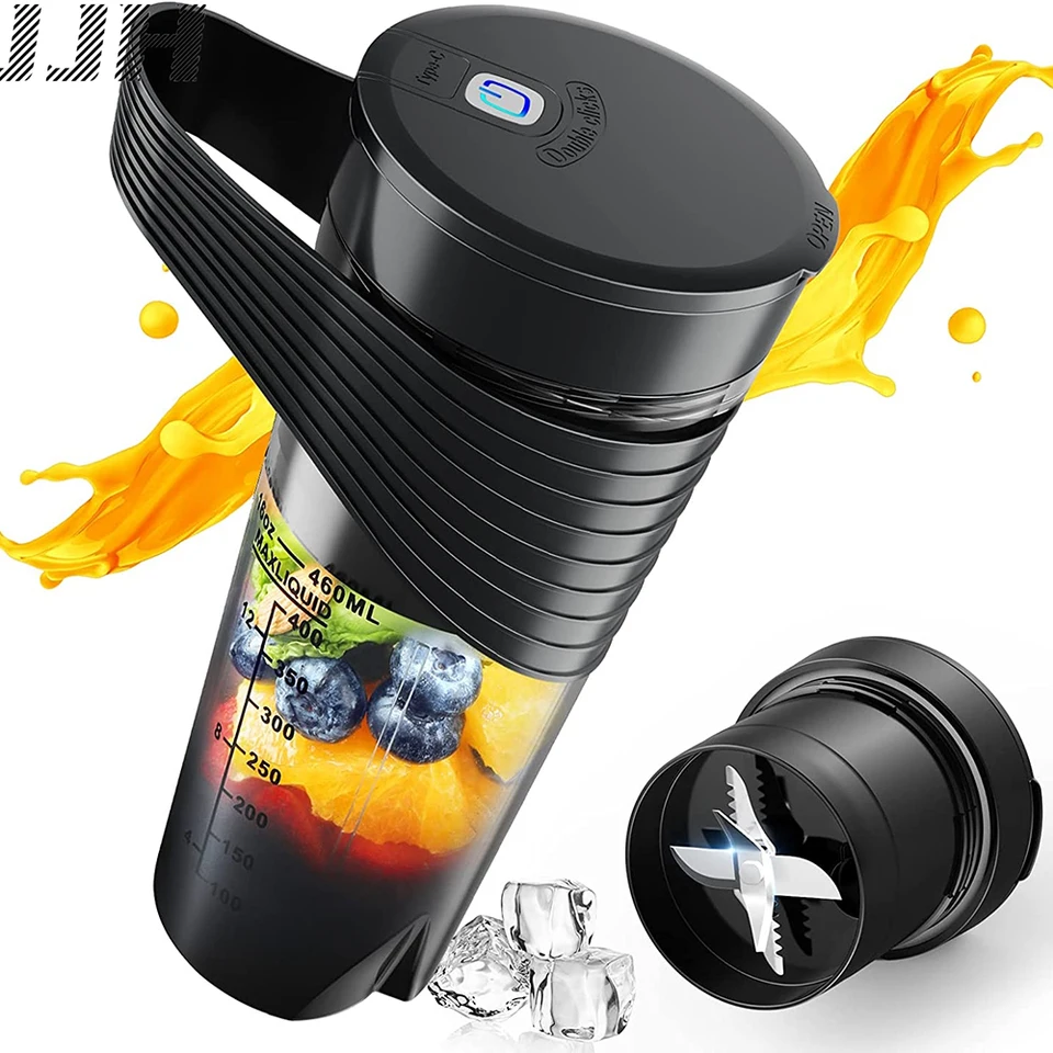 Mini ručné prenosné mixéry Elektrické ovocie odšťavovač smoothie šťavu mixér a mixér 16oz multifunkčný nabíjateľný prášok mixéra