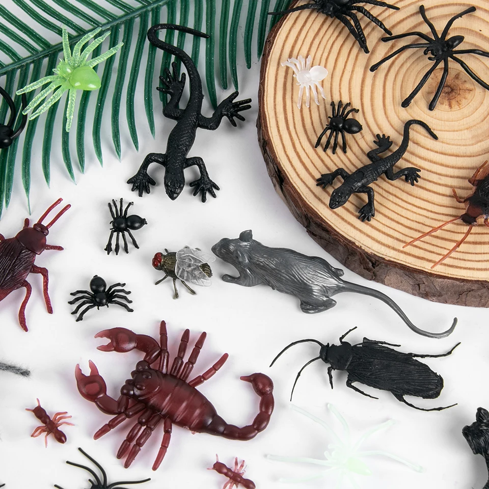 Mini Spider Cubroach Earthorm Simulation Simulation hmyz hračky pre deti hračky šťastné halloweenské večierky Atmosféra dekorácie rekvizity
