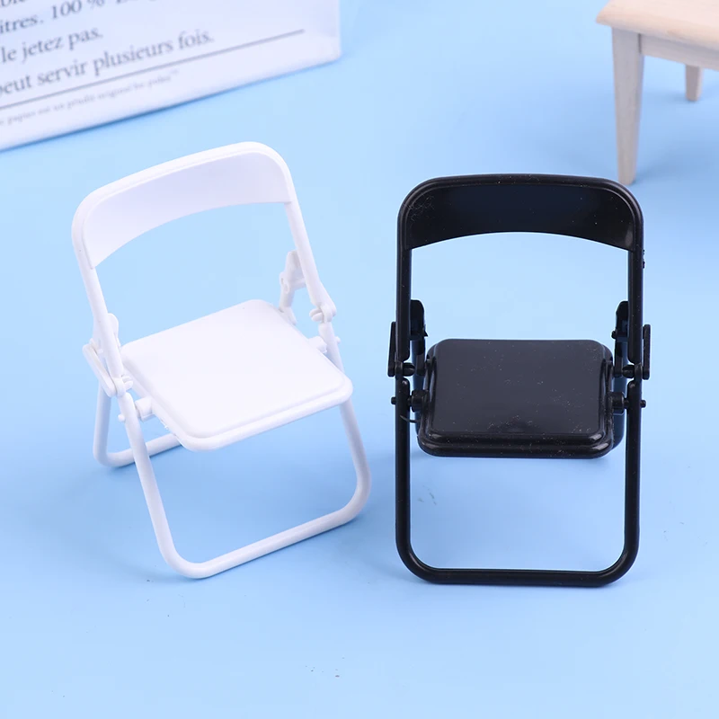 Mini stolička 1:12 Dollhouse Miniatúrne stoličky skladacie kreslo kreslo kreslo dekoráciu hračky