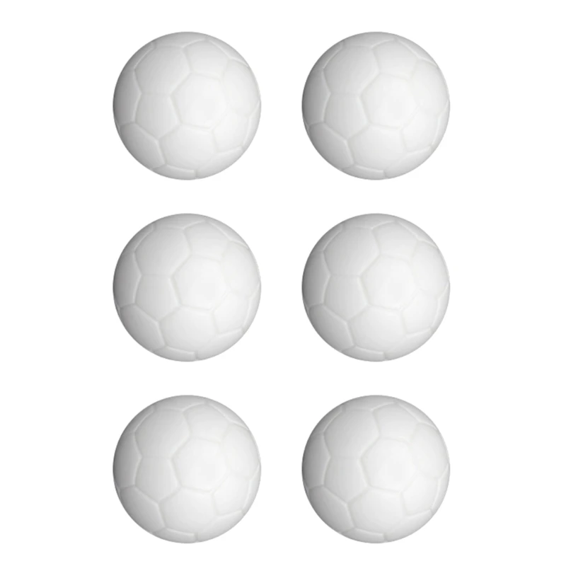 Mini stolný futbalový loptu, 36 mm stolové futbalové futbalové gule náhradné lopty, futbalová sada futbalových loptičiek Mini White Tabletop