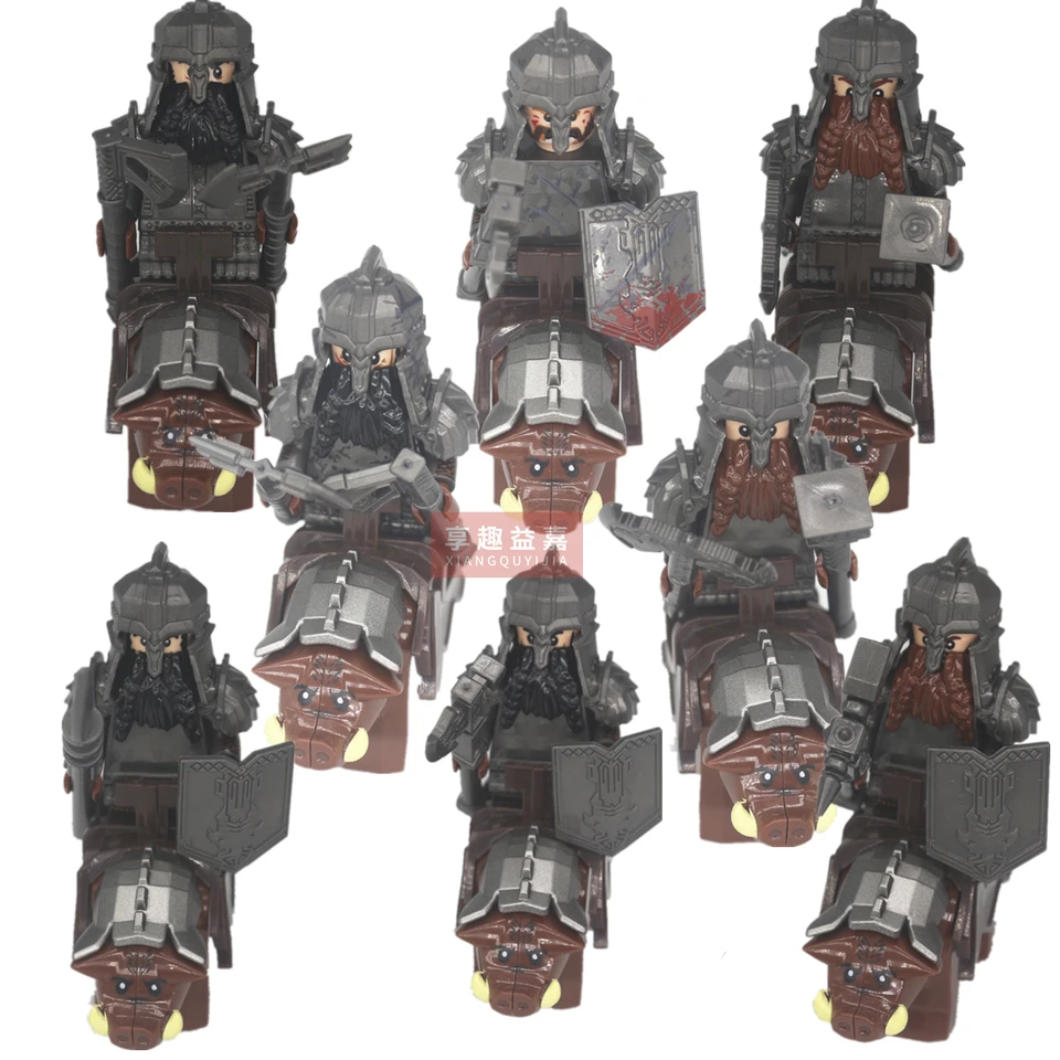MINI Stredovek Lord Rings Elfs Orcs Army trpaslík Rohan Knight postava Game Game Tróny stavebné bloky hračiek pre hračky