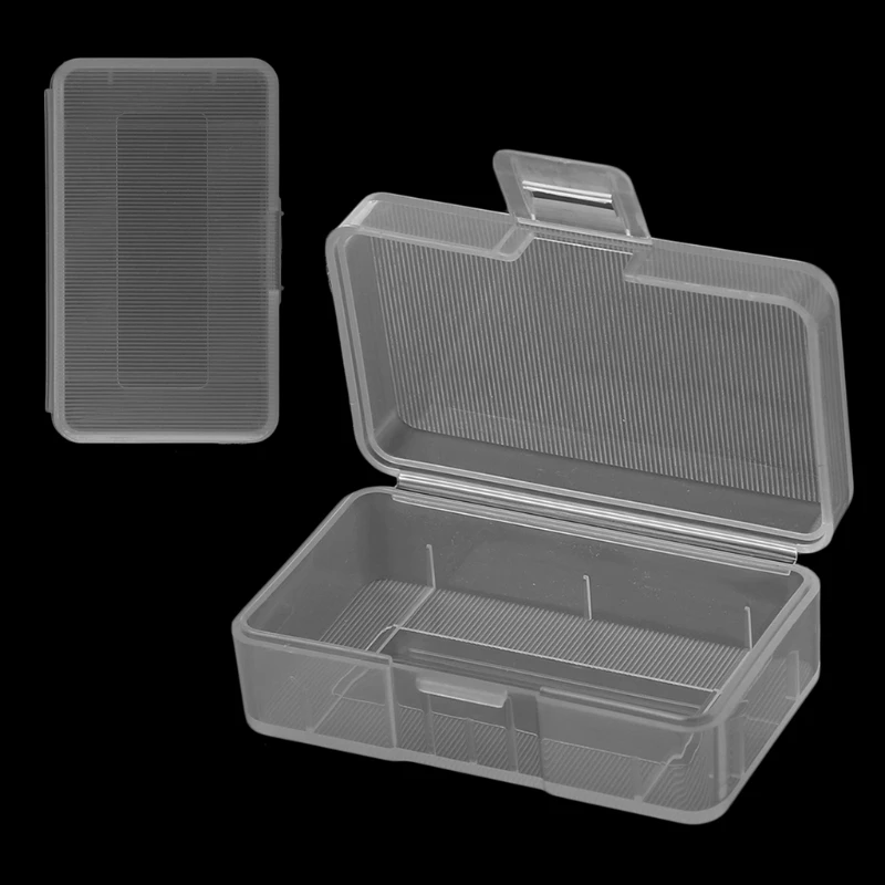 Mini Transparent pre úložný box držiaka puzdra pre batériu 1x 9V alebo 2x AA Batterie