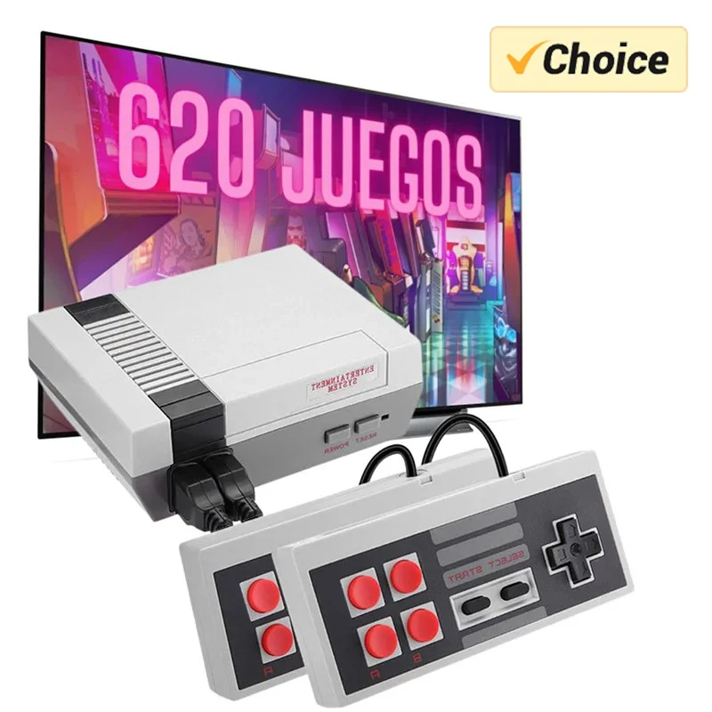 Mini TV vrecká Ručná rodina rekreácia videohry Console AV výstup retro vstavaný 620 Classic Games Dual Gamepad Gaming Player Player