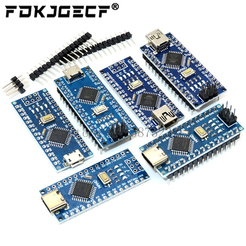 Mini / Type-C / Micro USB Nano 3.0 s nano ovládačom kompatibilného za bootloader pre ovládač Arduino CH340 USB 16MHz ATMEGA328P