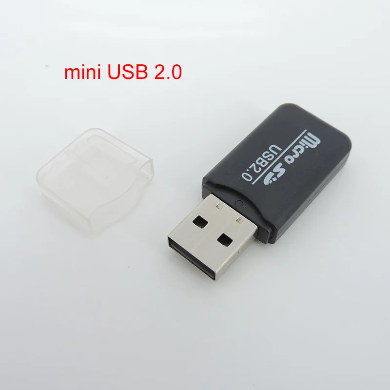 MINI USB 2.0 Reader Reader Reader Micro SD TF Flash Memory High Speed ​​USB Adapter pre počítač PC W1