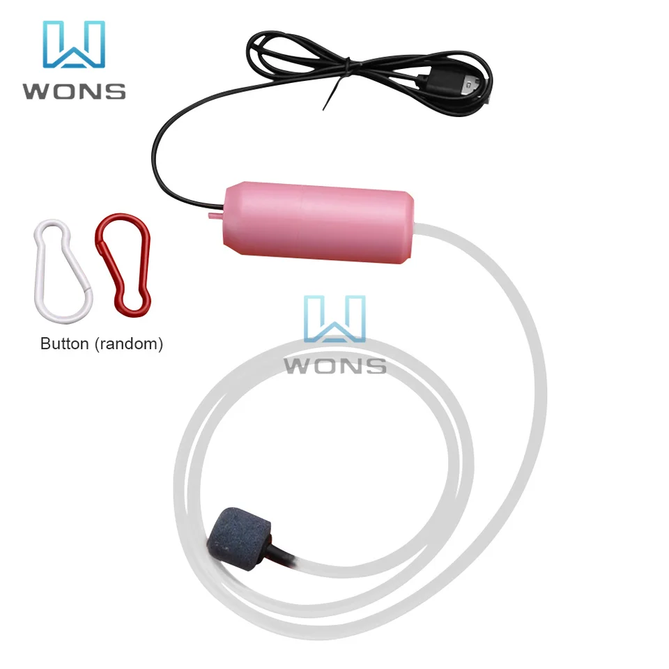 Mini USB akvárium kyslíkové čerpadlo Tiché vzduchové čerpadlo Prenosné akváriové akváriové príslušenstvo