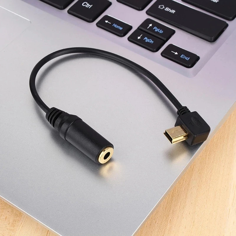 MINI USB až 3,5 mm MIC MIC Microfónový prenosový káblový drôt pre konektor GoPro Hero 4 3