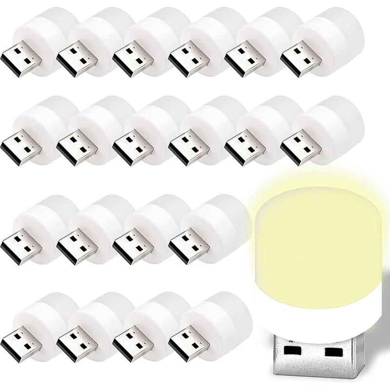 Mini USB zástrčka prenosná prenosná 5V ochrana za ochranu očí Svetlo pre počítač mobilný nabíjanie USB malé LED nočné svetlá