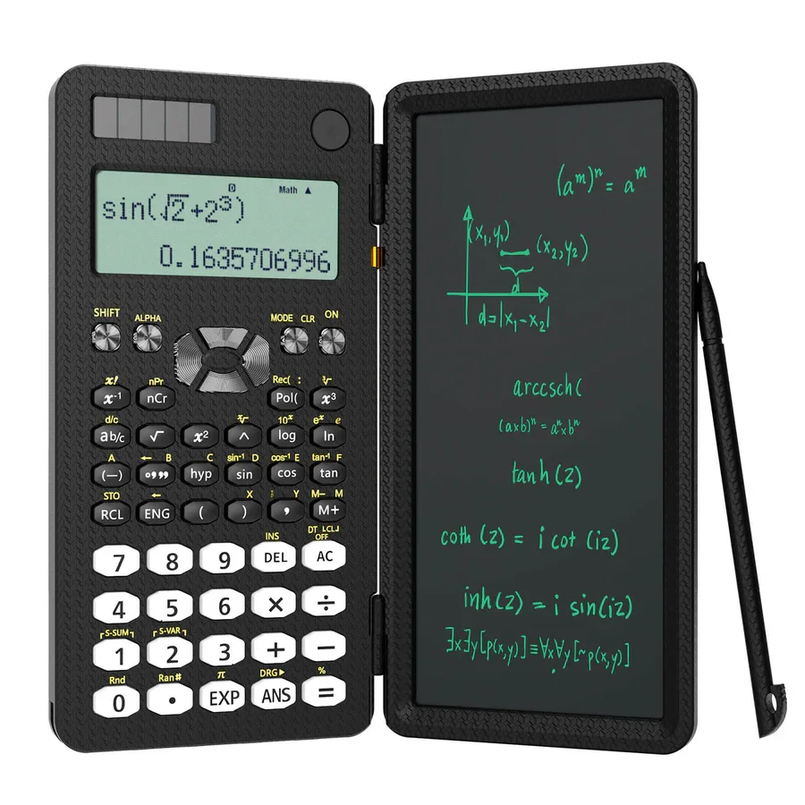 Mini vedecká kalkulačka s písaním tabletových kalkulačiek poznámkový blok Memo Office Electronics School Dodávky 991es MS EX 82 ms