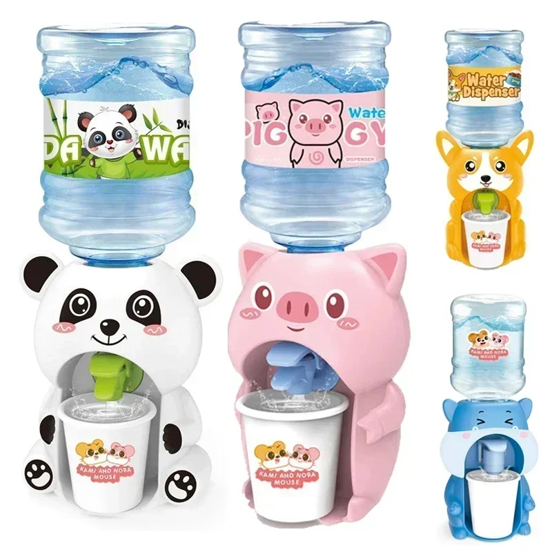 Mini vodný dávkovač roztomilý detská hračka pitná voda chladič živočíšne detské simulačné zariadenie pre deti Domáca ozdoba Ornament