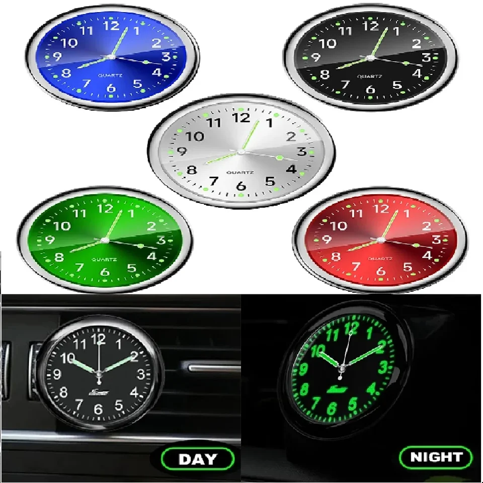 Mini Watch Car Quartz Clock Mini elektronické hodiny nepremokavé bicykle motocykel hodinky automatické autá Dashboard Dashboard Clock