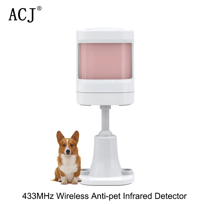 Mini Wireless 433MHz Infračervený detektor interidorový detektor PIR detektora pre detektor pohybu pre WiFi GSM Domáci bezpečnostný poplachový systém