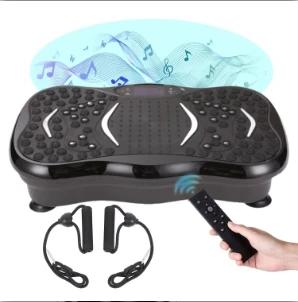 Mini-ľudský vibračný stroj Plochá vibračná plošina a masáž Vibrácie tvaru tela s funkciou Bluetooth.