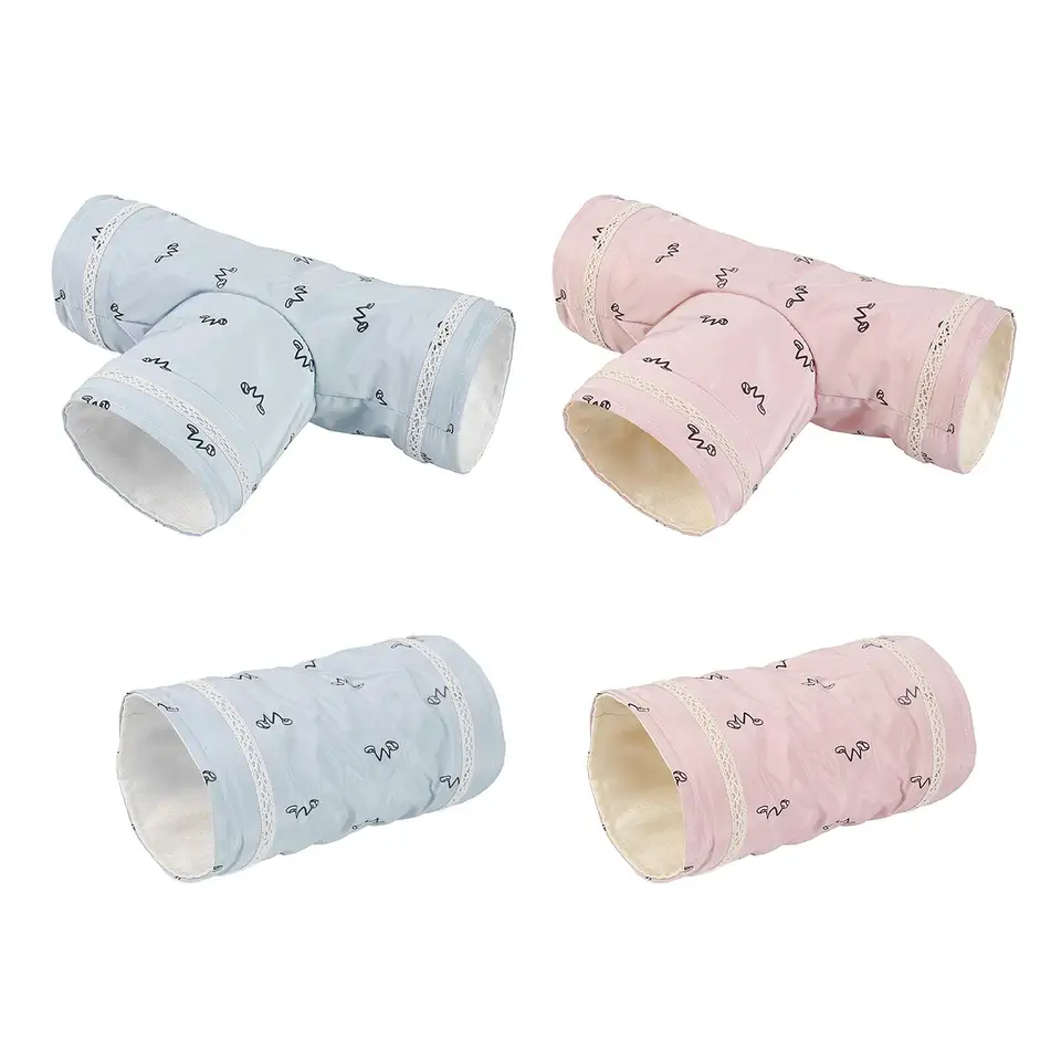 Mini škrečok morčatá tunel 2-cestné/3-cestné hračky Pet klietky Hedgehog Tube House Cave Small Animals Rat Mouse Toy Hray Pet Supplies