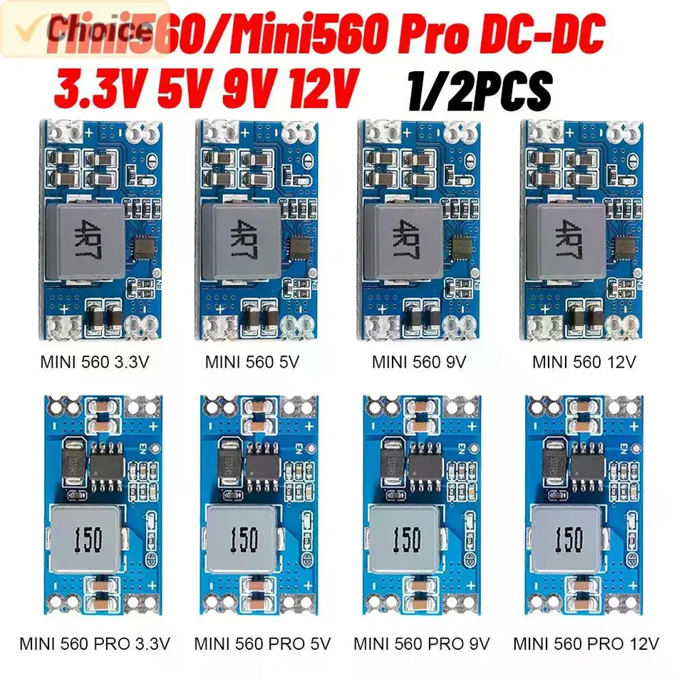 MINI560/MINI560 PRO DC-DC Krok nadol Buck Stabilizovaný napäťový napájací napájací modul MINI 560 3,3V 5V 9V 12V Vysoký účinný výstup